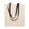 140 gr/m² Cotton shopping bag in Black