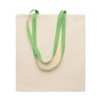140 gr/m² Cotton shopping bag in lime