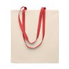 140 gr/m² Cotton shopping bag in Red