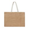 Jute shopping bag in beige