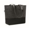 RPET felt shopping bag in stone-grey