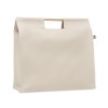 Organic shopping canvas bag in beige