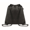 RPET felt drawstring bag in stone-grey