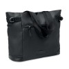 600D RPET shoulder bag in Black
