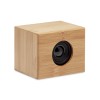 Wireless bamboo speaker 10W in Brown