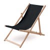 Beach chair in wood in Black