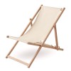 Beach chair in wood in Brown