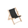 Deckchair-shaped phone stand in Black