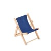 Deckchair-shaped phone stand in blue