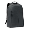 600D RPET 2 tone backpack in Black