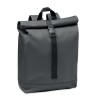 600D RPET 2 tone backpack in Black