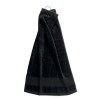 Cotton golf towel with hanger in Black