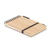 A6 bamboo notepad with pen in Black