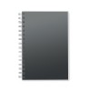 A5 RPET notebook recycled lined in Black