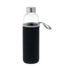 Glass bottle in pouch 750ml in Black