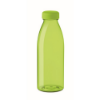 RPET bottle 500ml in transparent-lime