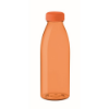 RPET bottle 500ml in transparent-orange
