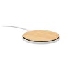 Bamboo wireless charger 10W in Brown