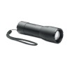 Small aluminium LED flashlight in Black
