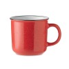 Ceramic vintage mug 400 ml in Red