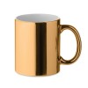 Ceramic mug metallic 300 ml in Gold