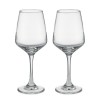 Set of 2 wine glasses in White