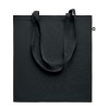 Recycled cotton shopping bag in Black