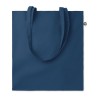 Recycled cotton shopping bag in Blue