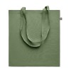 Recycled cotton shopping bag in Green