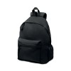 600D RPET polyester backpack in Black