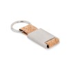 Key ring with cork webbing in Brown