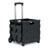 Foldable shopping trolley in Black