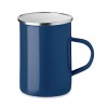 Metal mug with enamel layer in Blue