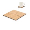 Set of 4 puzzle coasters in Brown