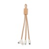 3 in 1 charging cable in cork in Brown
