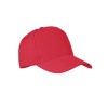 RPET 5 panel baseball cap in Red