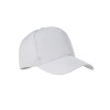 RPET 5 panel baseball cap in White