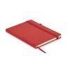 Recycled Leather A5 notebook in Red