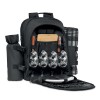 4 person Picnic backpack in Black