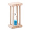 Wooden sand timer 3 minutes in Brown