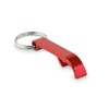 Recycled aluminium key ring in Red
