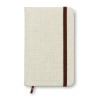 A6 canvas notebook lined in Brown