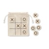 Wooden tic tac toe in Brown