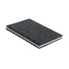 A5 RPET felt cover notebook in Grey