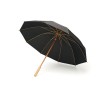 23,5 inch RPET/bamboo umbrella in Black