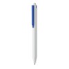 Recycled ABS push button pen in Blue