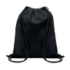 Large drawstring bag 300D RPET in Black