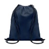 Large drawstring bag 300D RPET in Blue