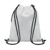 Large drawstring bag 300D RPET in White