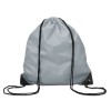 Drawstring backpack in grey